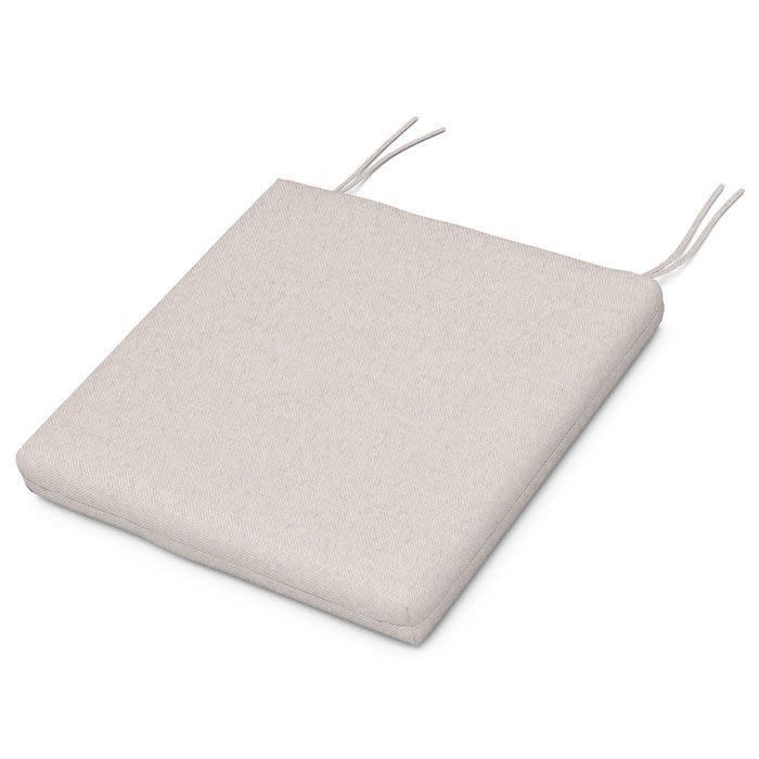 XPWS0187 EDGE Dining Cushion - 19.5&quot;D x 19.5&quot;W x 2.5&quot;H Dune Burlap