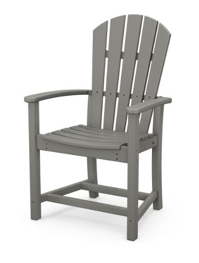 HNU200GY Palm Coast Upright Adirondack Chair in Slate Grey