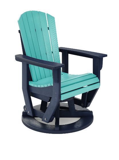 SFTSG2-PA-GU St. Simons Swivel Glider Chair in Patriot and Gulf Shores