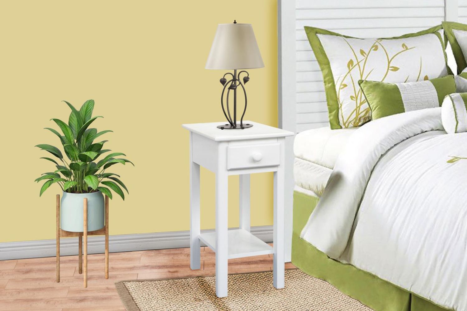 5136-0150 Sunset White 13&quot; Nightstand