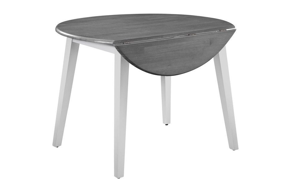 T05-42DL  Century Drop Leaf White/Grey Leg Table