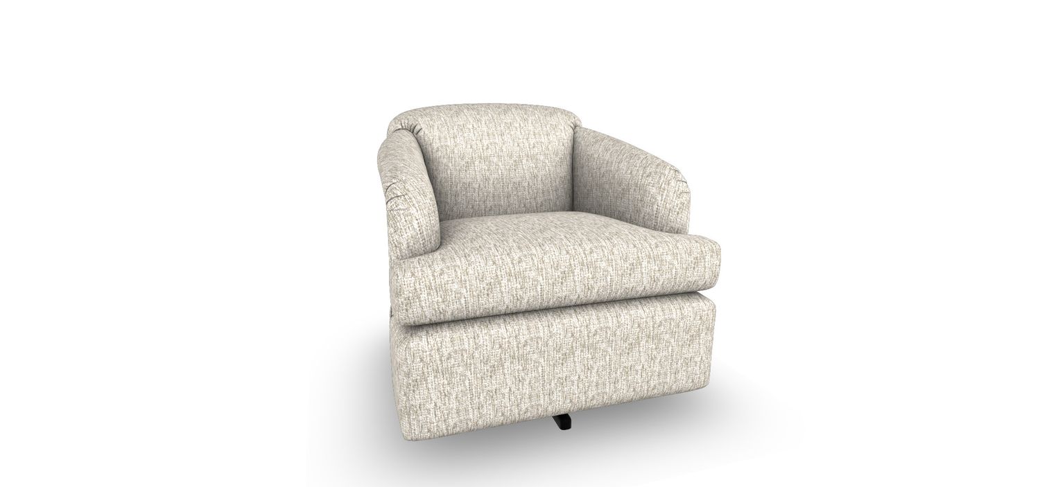2568-1 Swivel Chair Pashmina 23579 Grade A