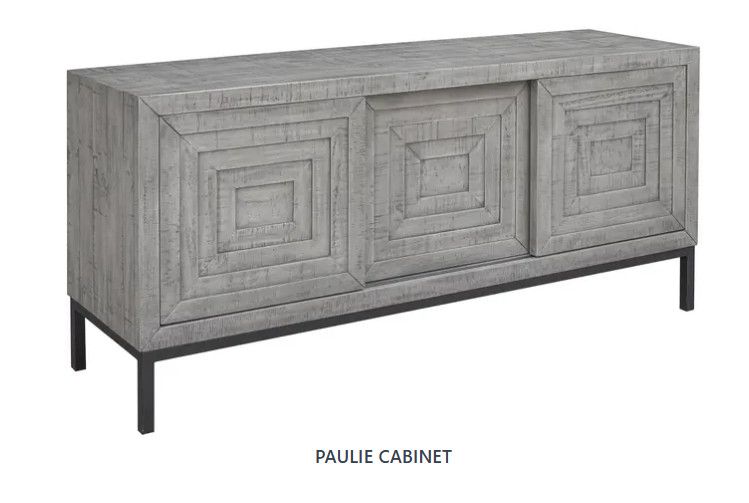 71156   Paulie 3 Door Console (Cobblestone)