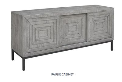 71156   Paulie 3 Door Console (Cobblestone)