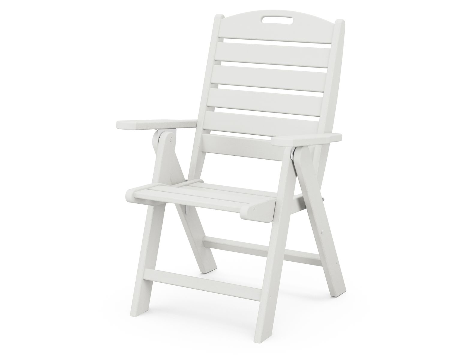 NCH38VWH Nautical High Back Chair Vintage White