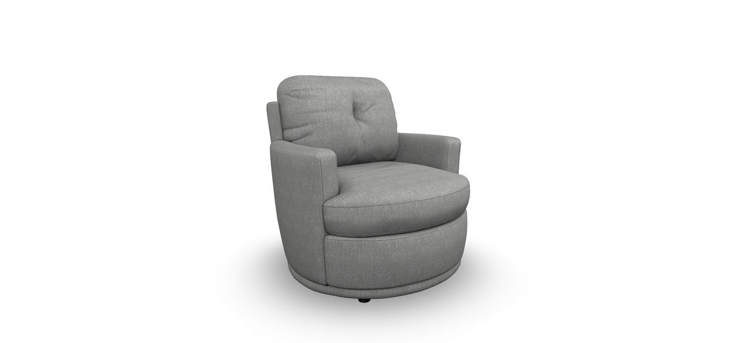 2978R Swivel Barrel Chair Charcoal 21553C Grade A