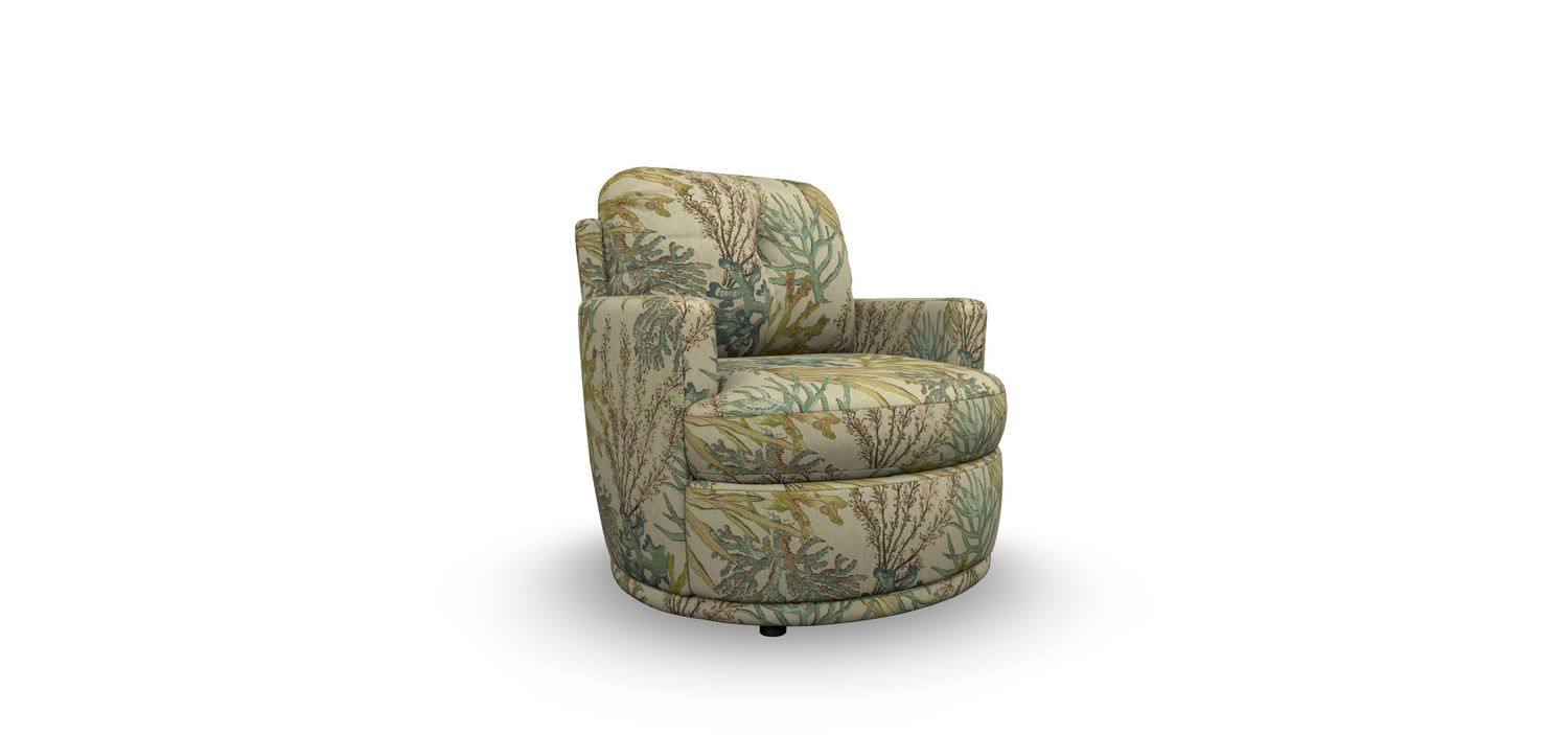 2978R Swivel Barrel Chair Caribbean 31094 Grade D