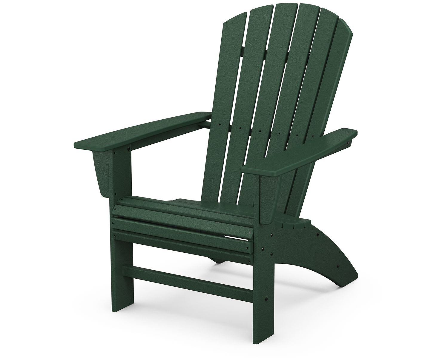 AD610GR Nautical Curveback Adirondack Chair Green