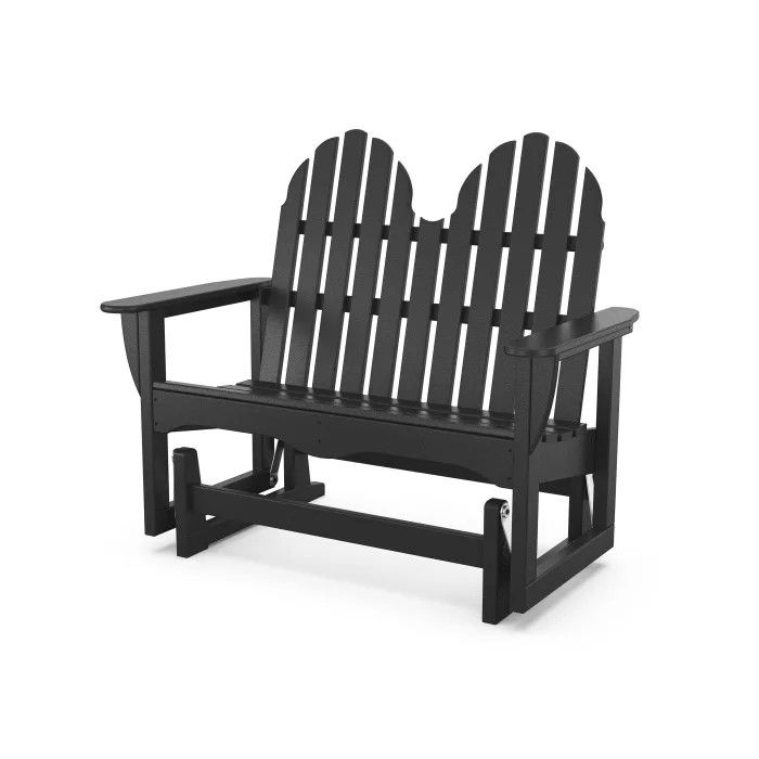 ADGL-1BL 48&quot; Classic Adirondack Glider Black