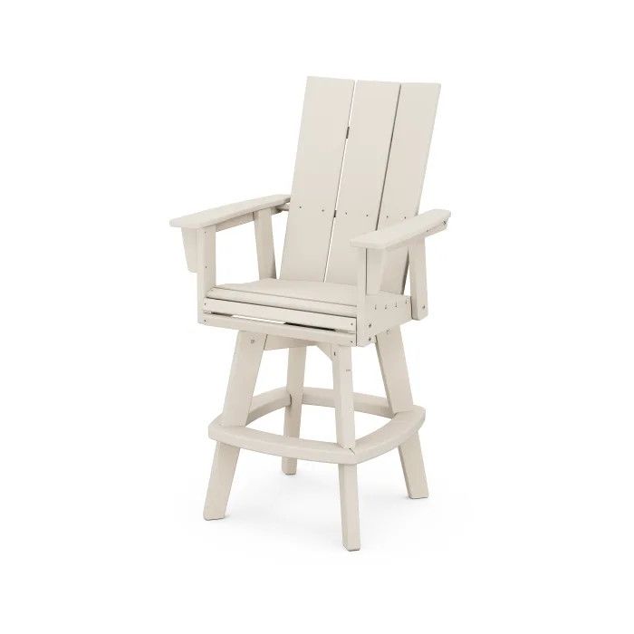 ADDSV622SA Modern Adirondack Swivel Bar Chair Sand