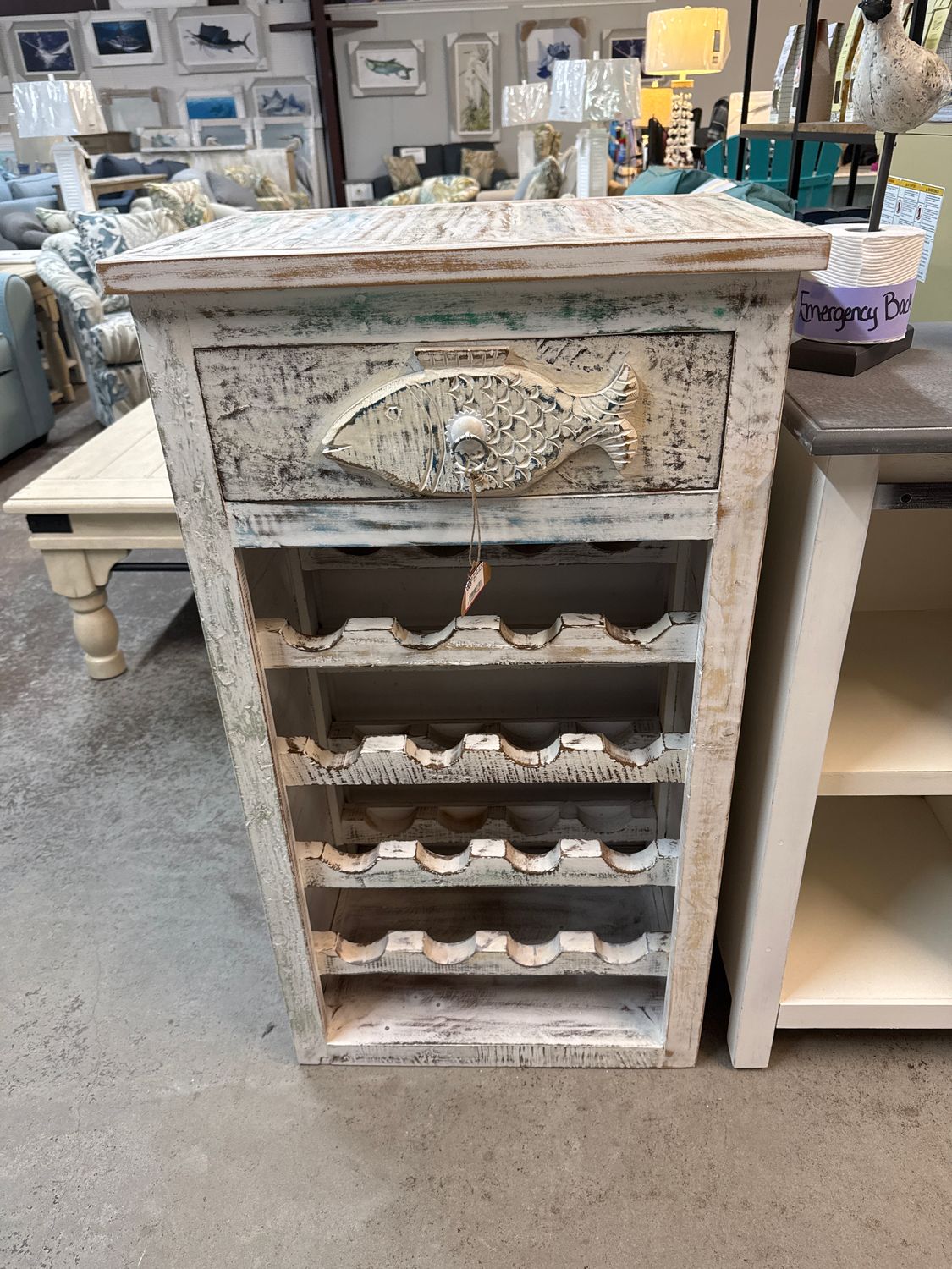 MDA-23C-101 Fish Wine Holder Chest 22 x 19 x 40