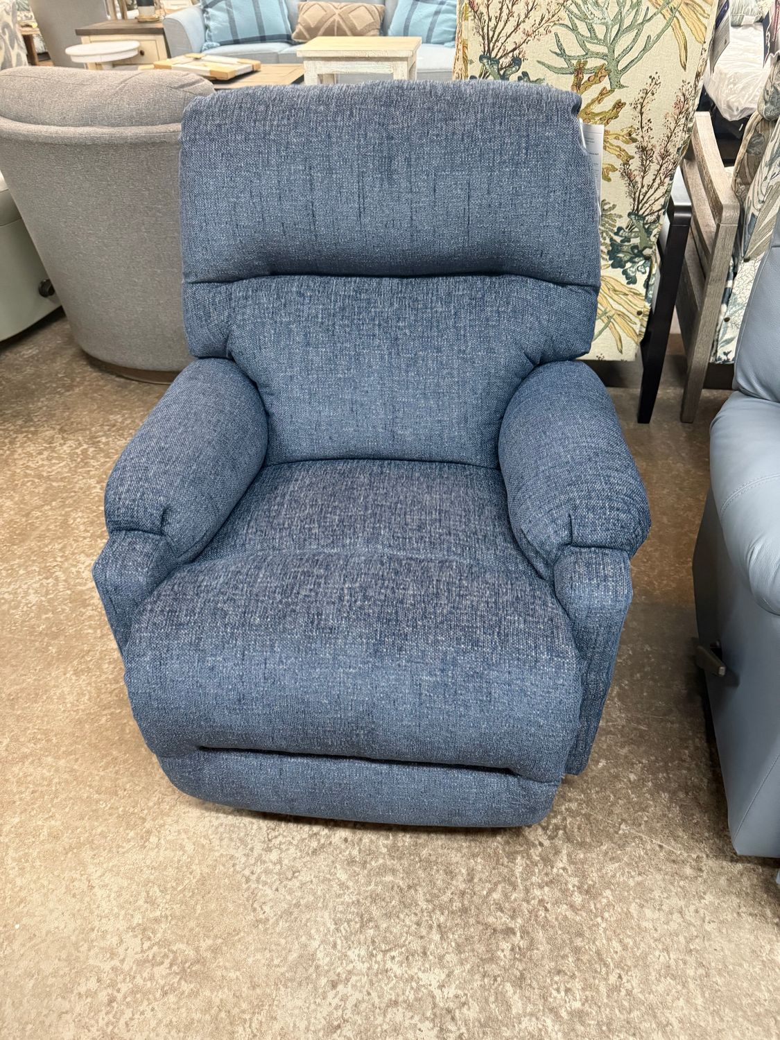 9AW05-1  Swivel Glider Recliner CANNES 18912 Navy