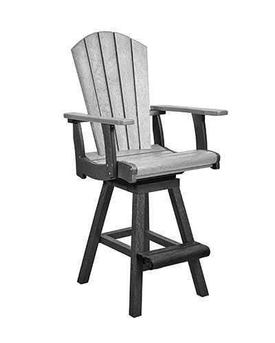 C25 Swivel Pub Arm Chair 18/19 Slate/Light Grey