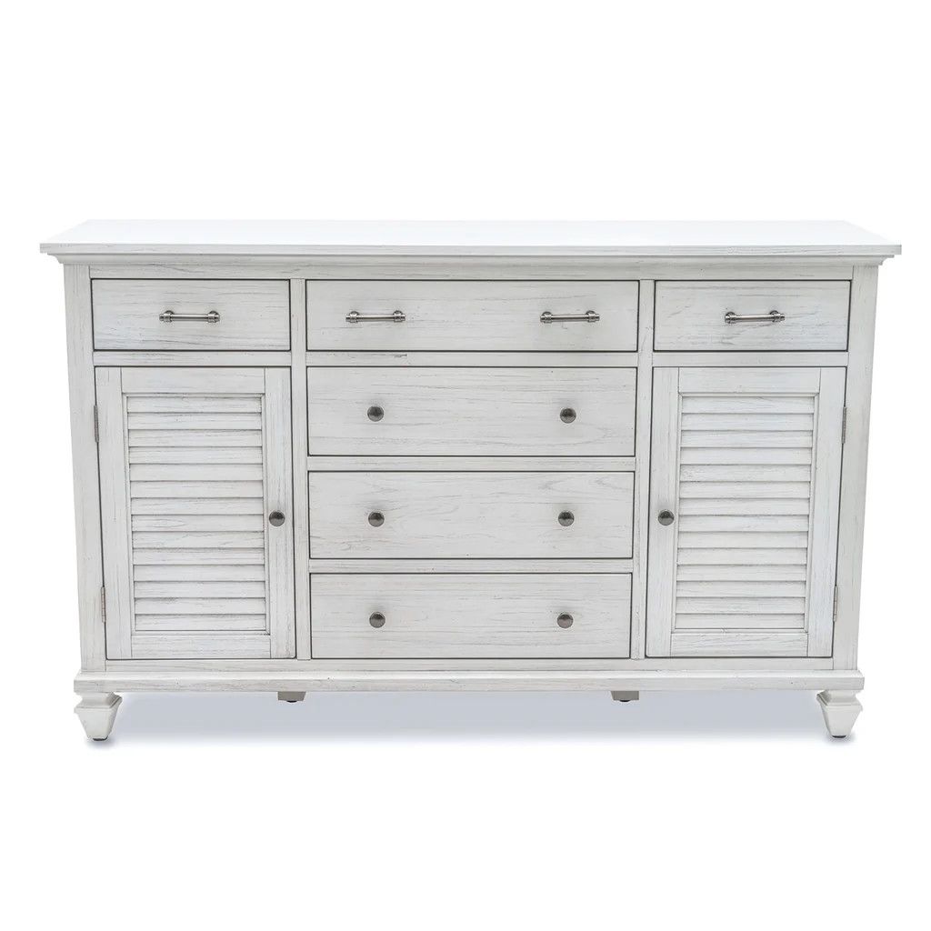 B27736-WW   Surfside 6 Drawer Dresser - Weathered White