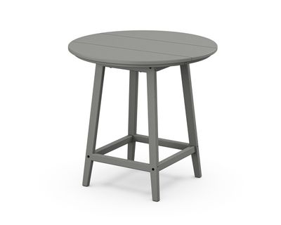 RT30GY Studio 30" Round Bistro Table Slate Grey