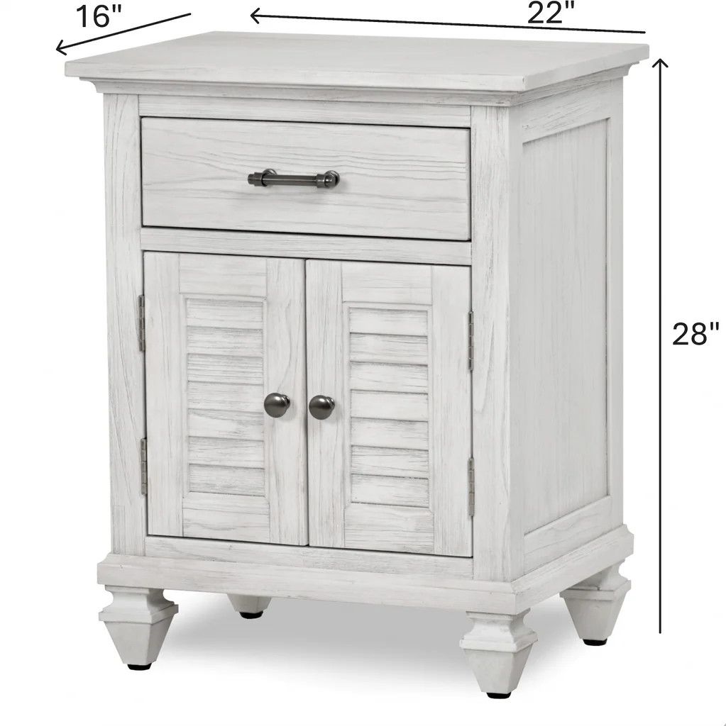 B27732-WW   Surfside Nightstand - White Finish