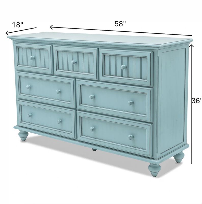 B81837 Monaco Dresser Bleu