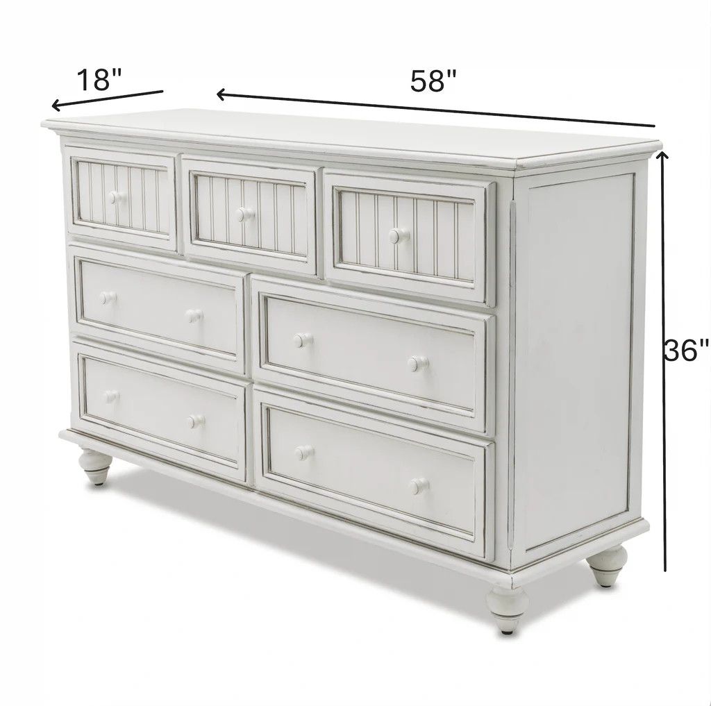 B81837 Monaco Dresser Blanc