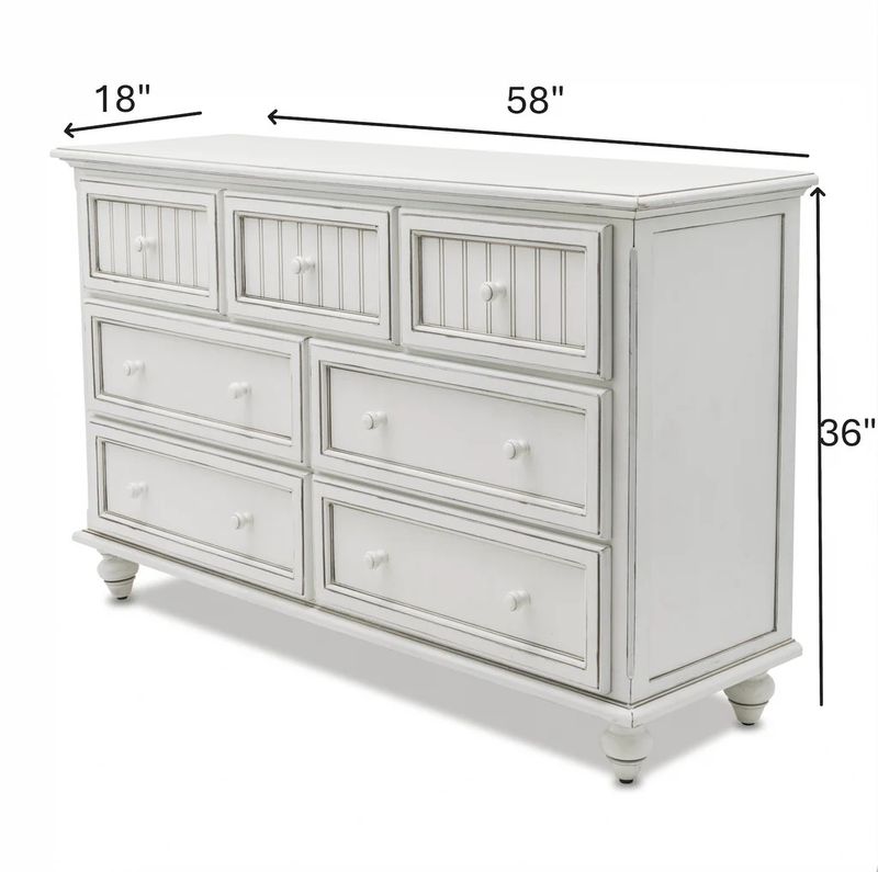 B81837 Monaco Dresser Blanc