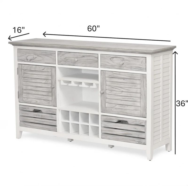 B23327 Islamorada Sideboard W/Wine Rack