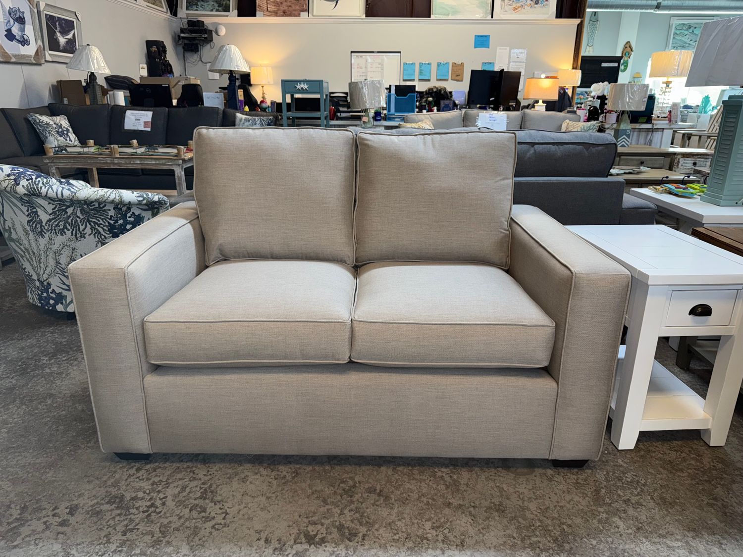 SP30542-20 Bentley Sunbrella Cast Ash LOVESEAT