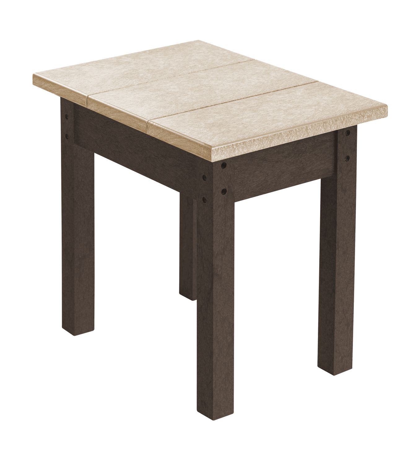T01-16-07 Small Rectangular Table Chocolate/Beige