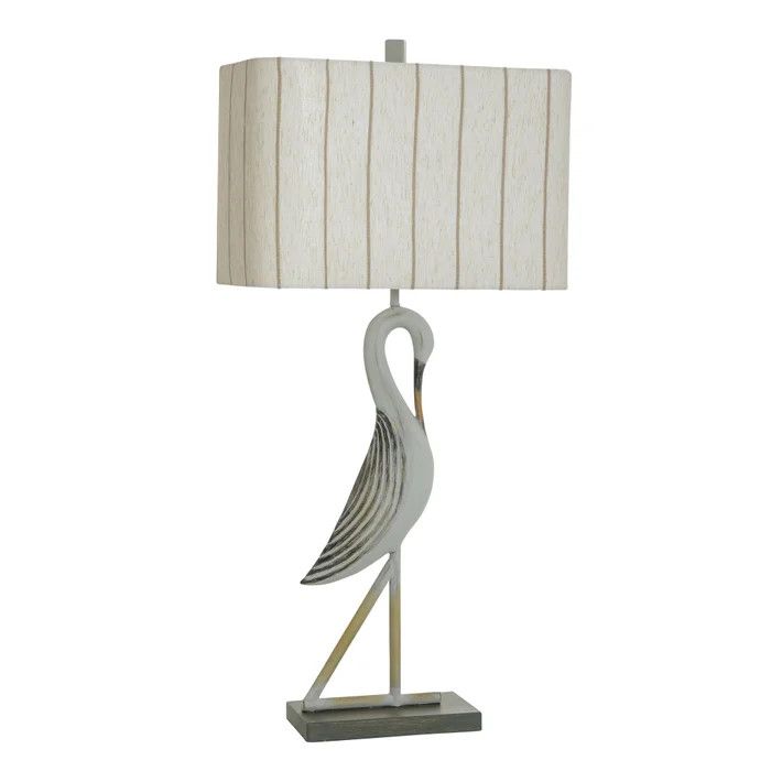 NWL334773 NORMAN WYATT HOME | SHOREBIRDS | Sandpiper Gray Poly Table Lamp