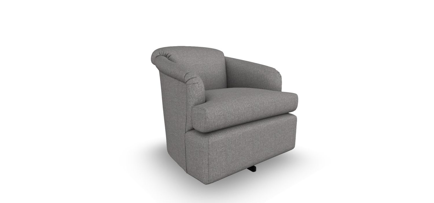 2568-1 Swivel Chair Charcoal 21553C