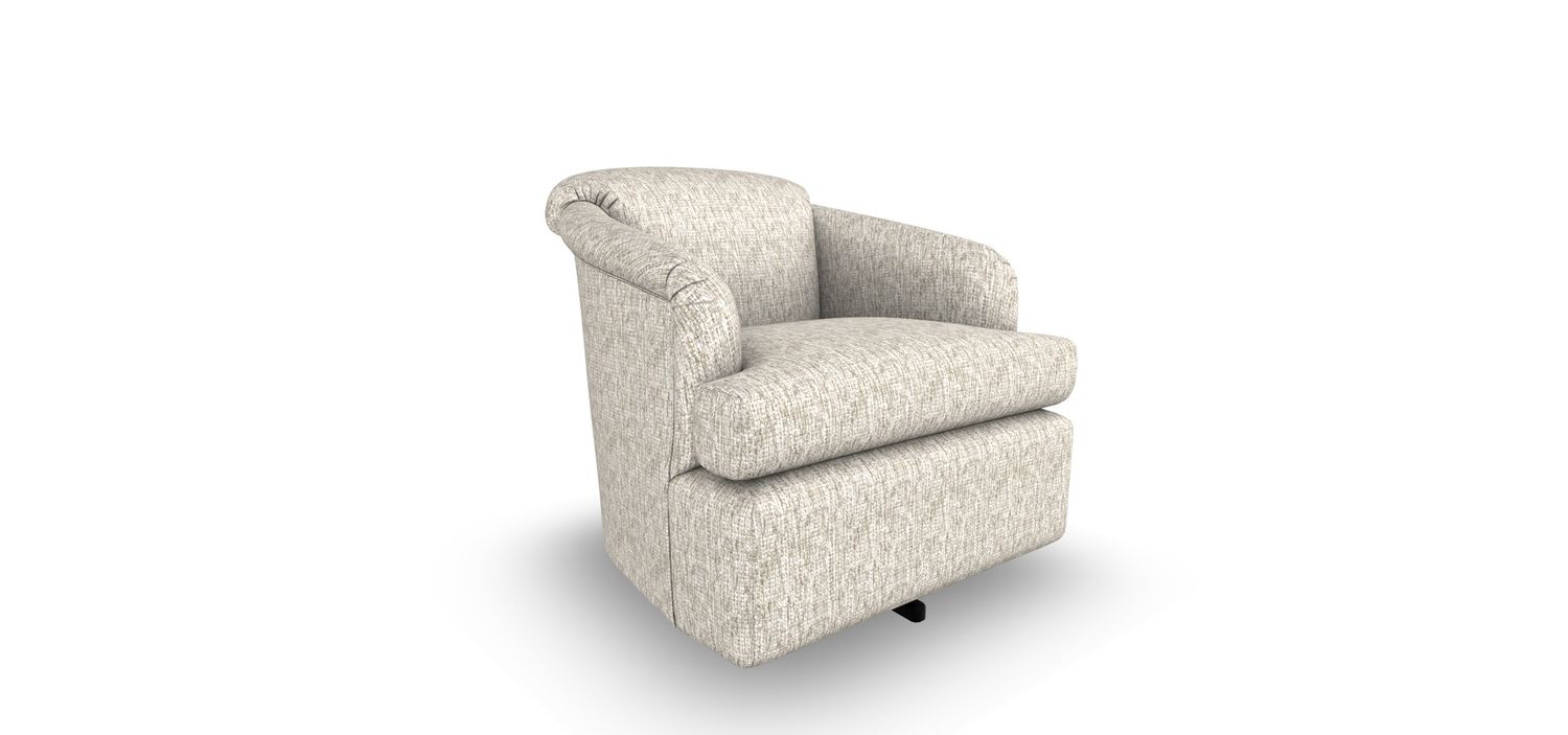 2568-1 Swivel Chair Pashmina 23579 Grade A