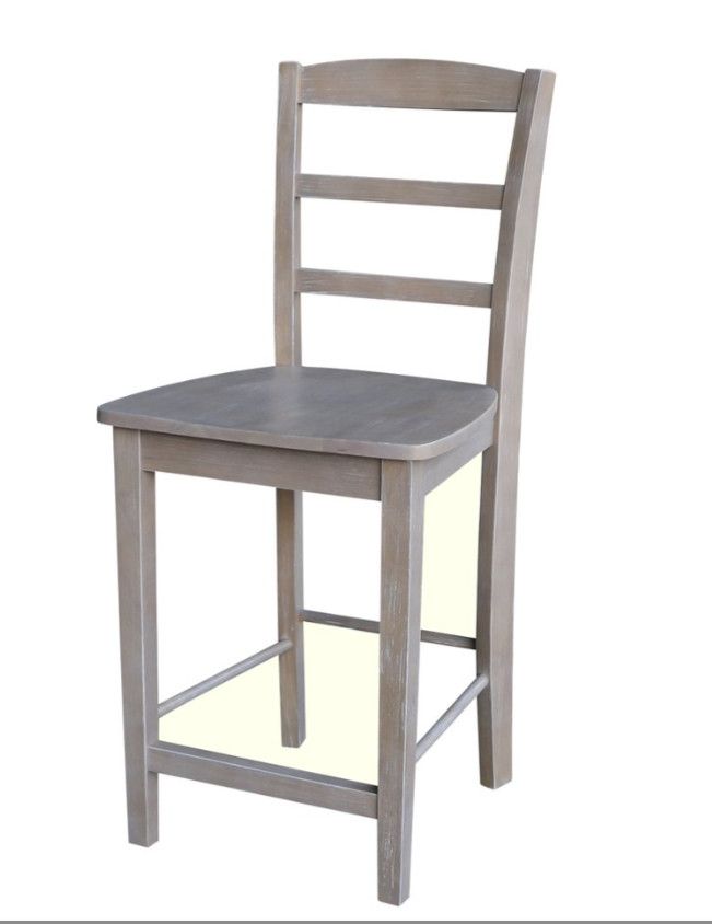 S09-402B Madrid 24" Counter Stool Taupe Grey