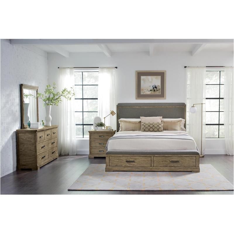 18674  Milton Park Queen Upholstered Complete Bed  *Special