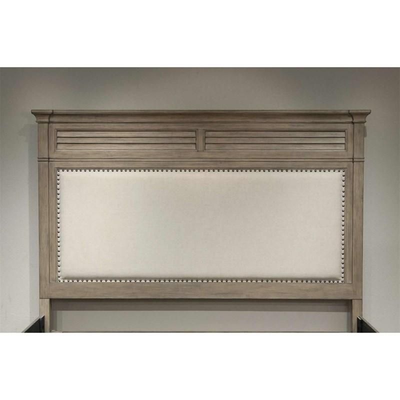 59474 Myra Natural Queen Upholstered Headboard (Discontinued)
