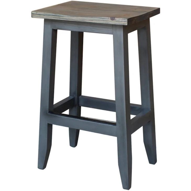 G171-1357   24" Saddle Stool grey/tigerclaw