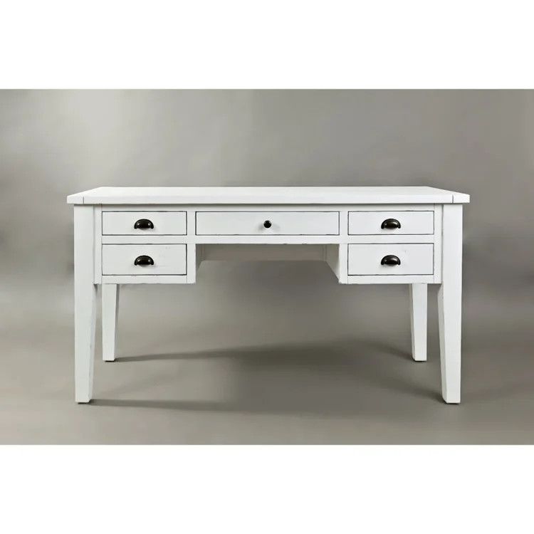 1744-58 Artisan's Craft 5-Drawer Desk Weathered White