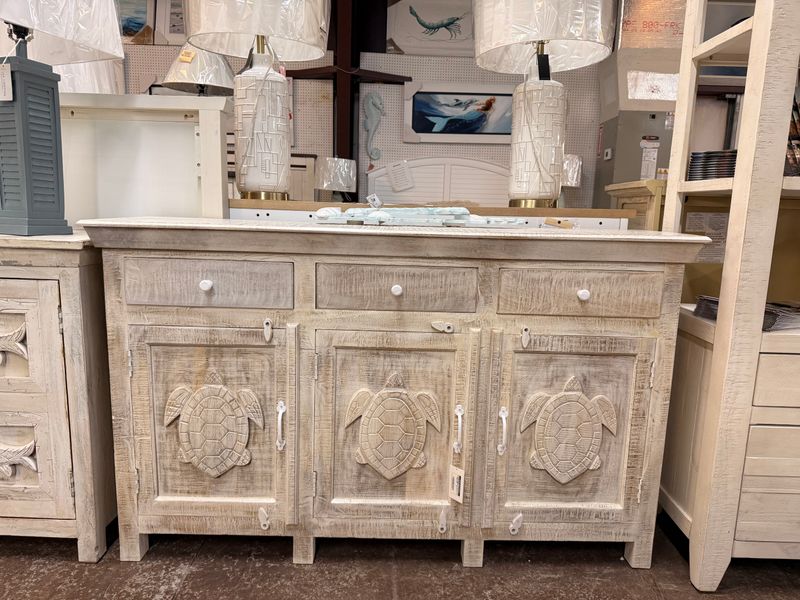 SF-09B 3 DR Turtle Sideboard 60 x 16 x 36
