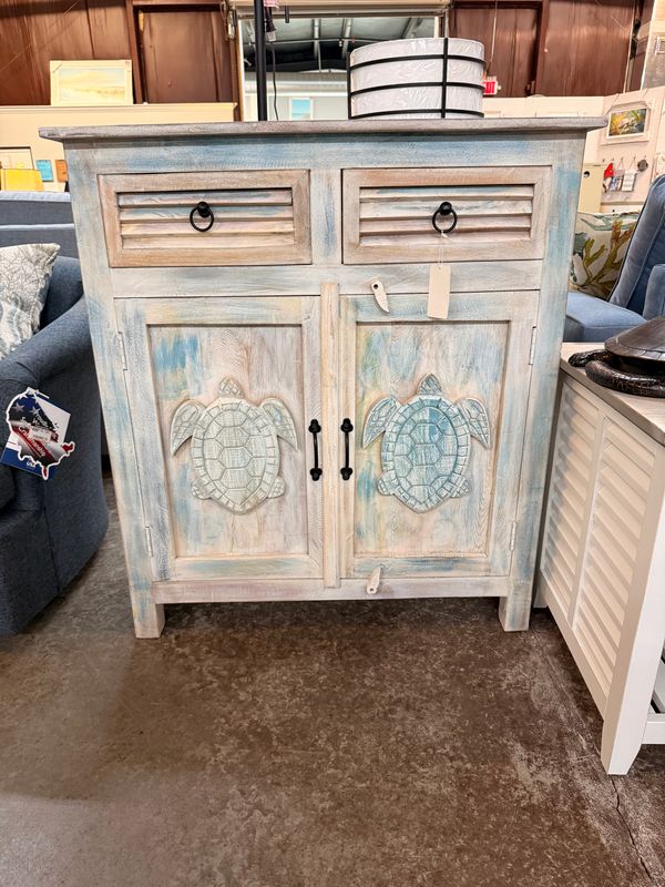 F-040 Two Door Two Drawer Turtle Cabinet 36 x 16 x 40