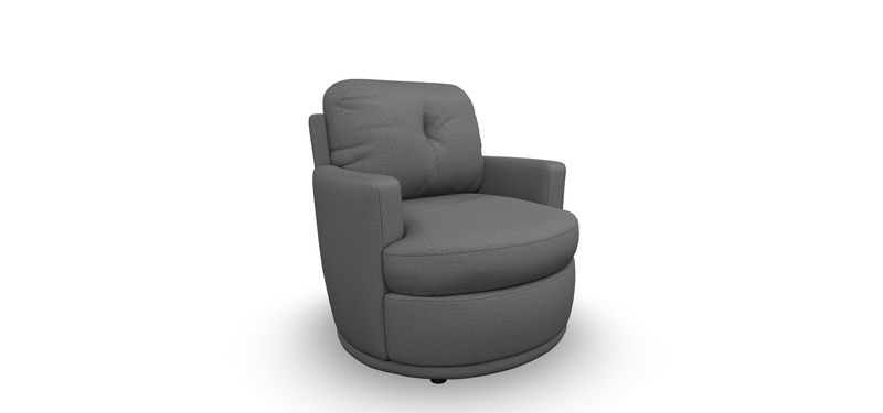2978 Swivel Barrel Chair Charcoal 20213C