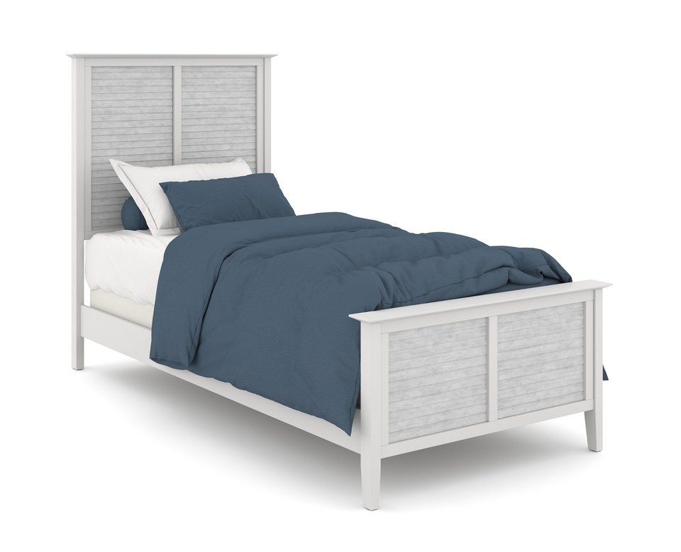 BD128-1201TH High Tide Twin Headboard Chalk &amp; White