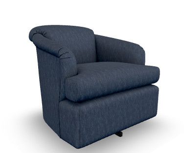 2568-1 Swivel Chair Cobalt  22602