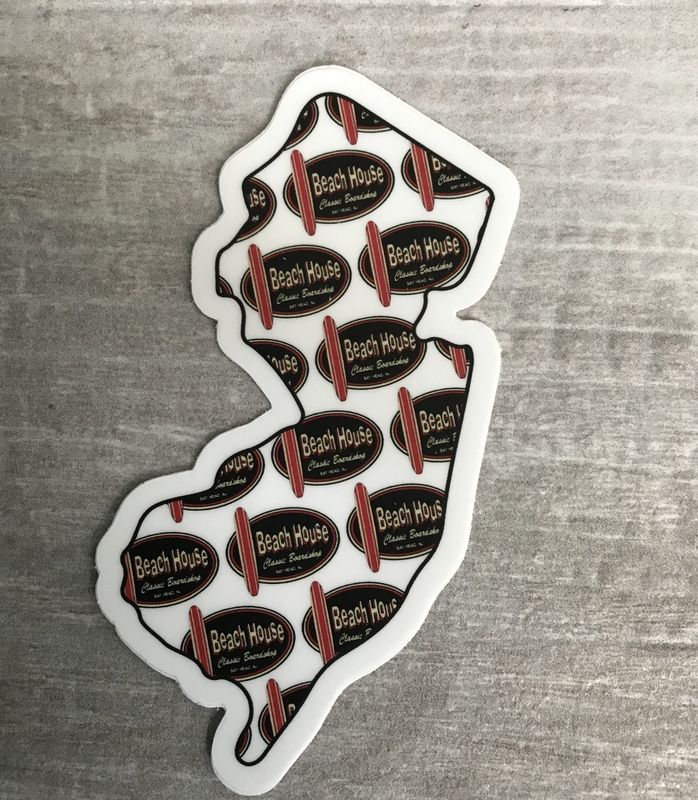 BEACH HOUSE NJ Logo Sticker (Big)