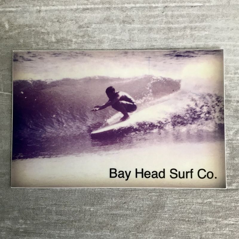 BAY HEAD SURF CO VINTAGE WAVE STICKER