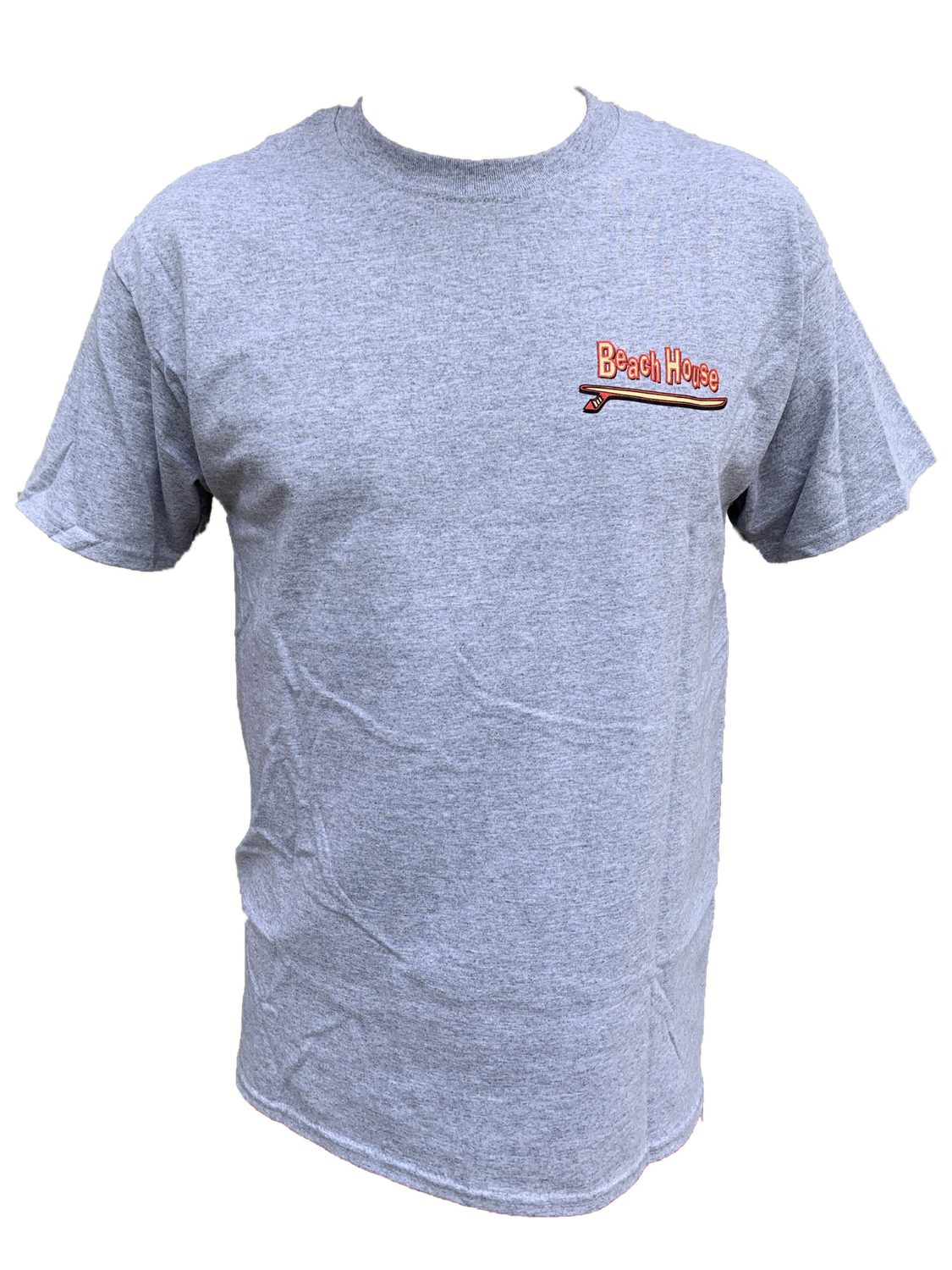 Beach House Adult Short Sleeve Tee, Color: Ash, Size: Small