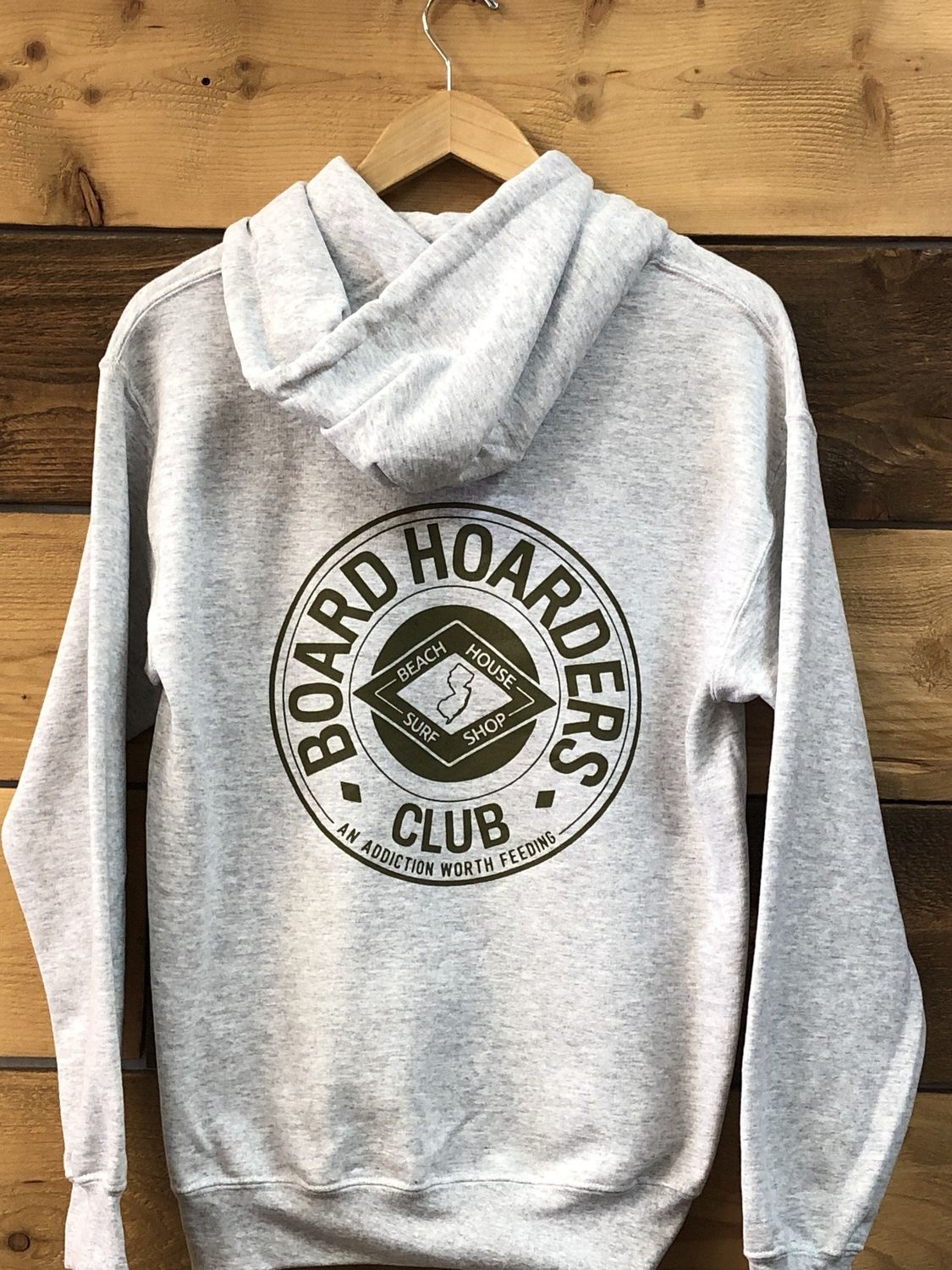 BOARD HOARDERS HOODY, Color: Ash Gray, Size: Small