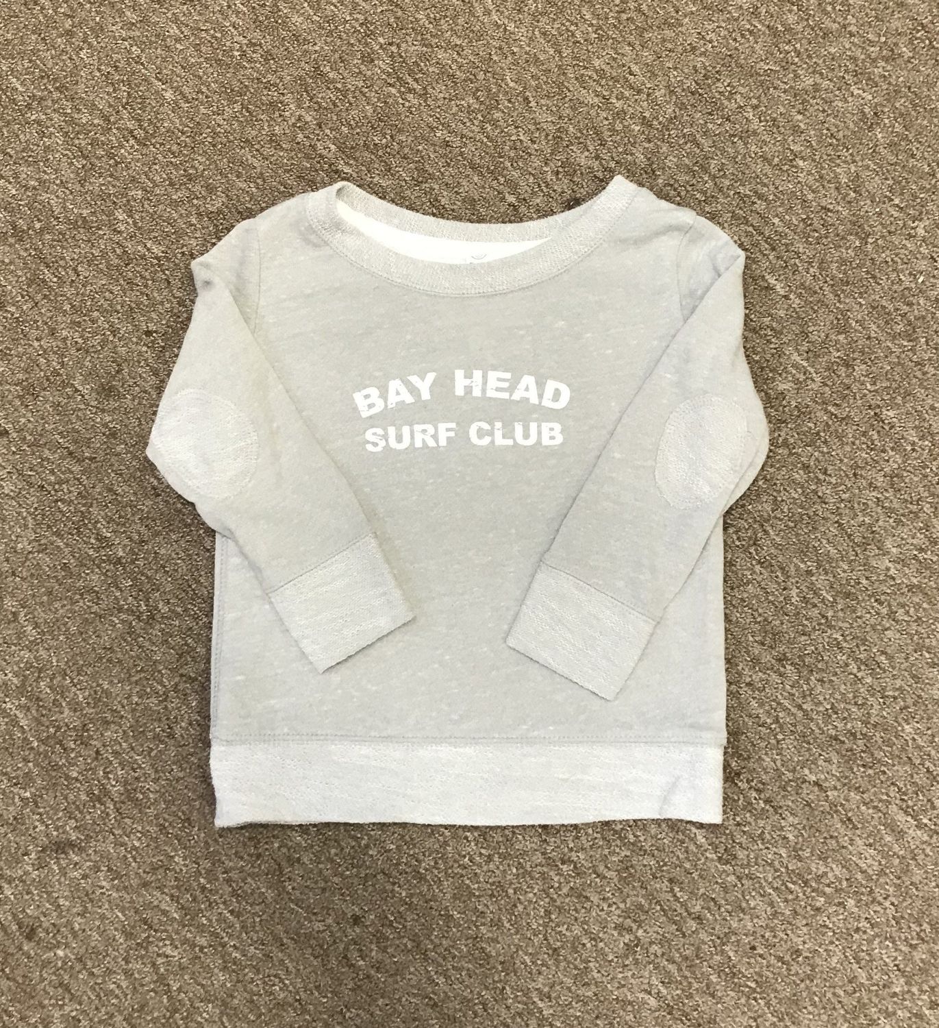 BH Surf Club Toddler Crew, Color: Gray Melange, Size: 2T