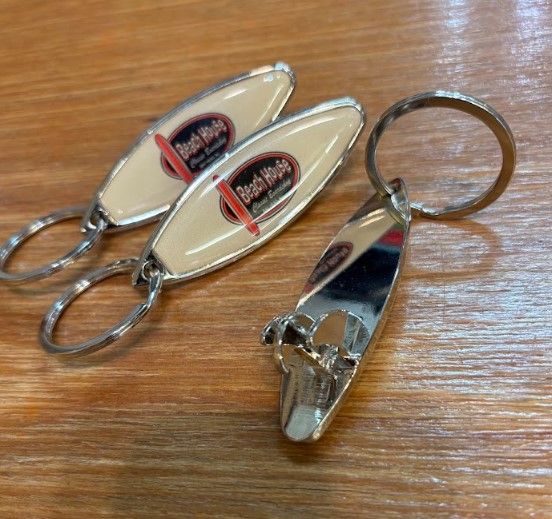 Beach House Keychain Bottle Opener