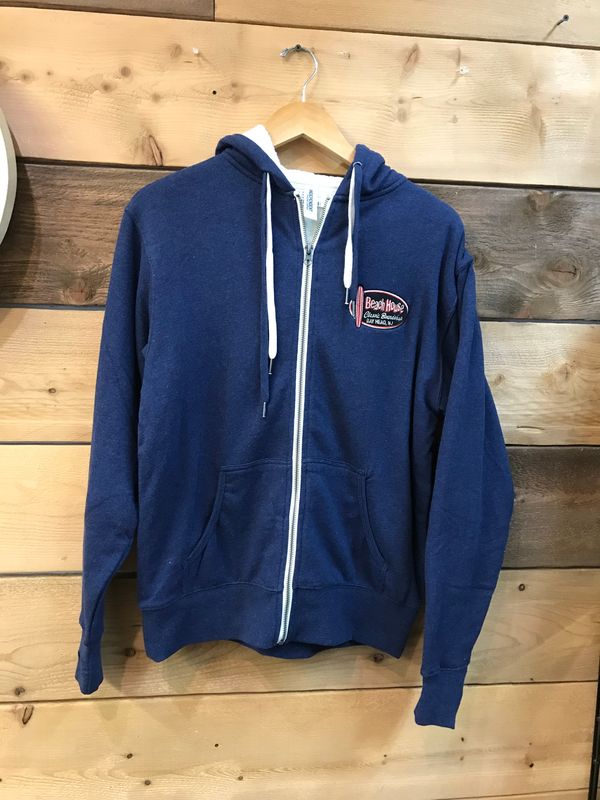 Beach House Zip Up Sherpa Lined Hoody - Embroider