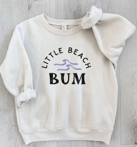 Little Beach Bum toddler crew sweatshirt