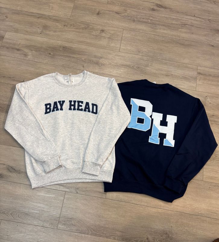 Bay Head Nautical - Adult Crew Sweatshirt