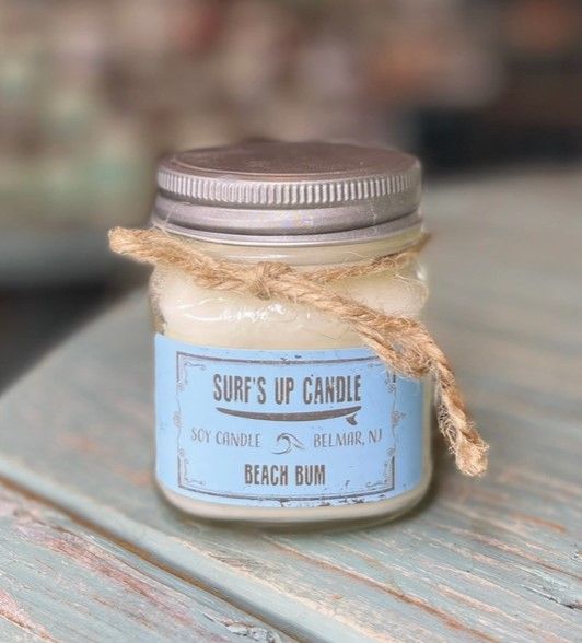 SURFS UP CANDLE Mason Jar 8oz