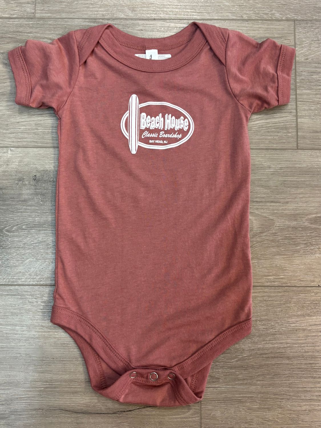 Garment Dyed Cotton Beach House Baby Onesie